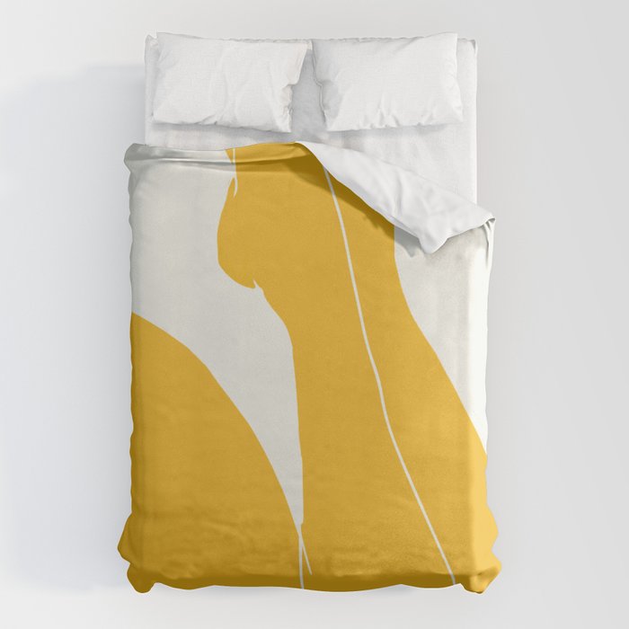 Nude in yellow 3 Duvet Cover Gallery Image 6