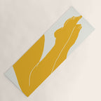 Nude in yellow 3 Yoga Mat Gallery Image 1