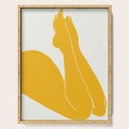 Nude in yellow 3 Serving Tray Gallery Image 1