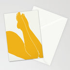 Nude in yellow 3 Stationery Card Gallery Image 2