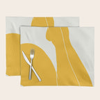 Nude in yellow 3 Placemat Gallery Image 1