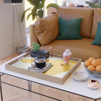 Nude in yellow 3 Serving Tray Gallery Image 2