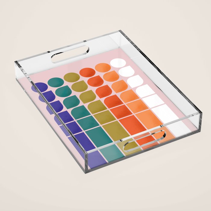 Colorful Changing Shapes Acrylic Tray Gallery Image 1