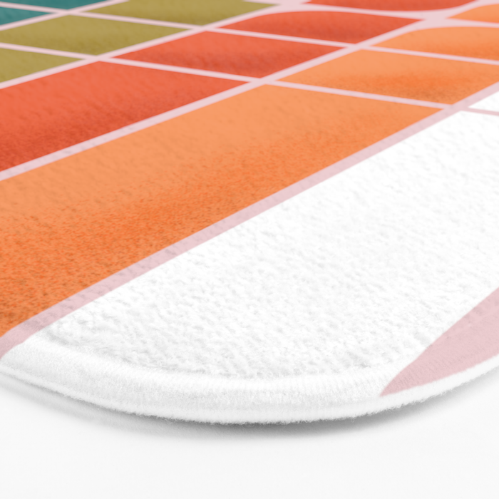 Colorful Changing Shapes Bath Mat Gallery Image 3
