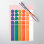 Colorful Changing Shapes Wrapping Paper Gallery Image 1