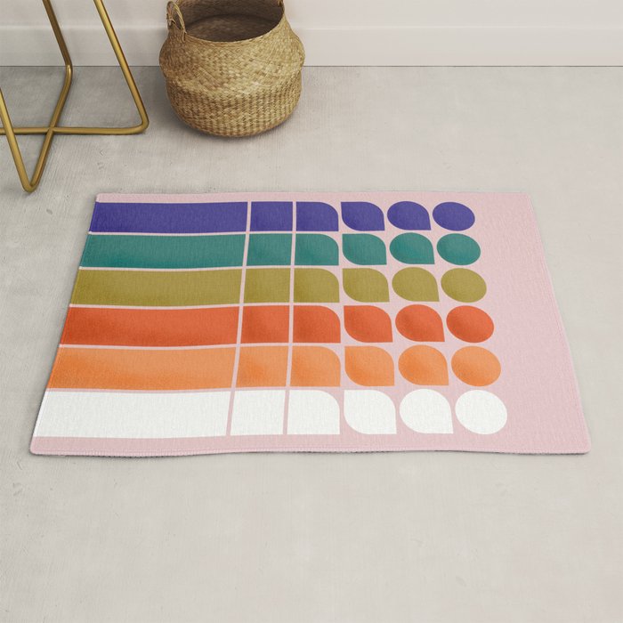 Colorful Changing Shapes Rug Gallery Image 1