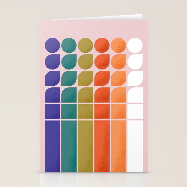 Colorful Changing Shapes Stationery Card Gallery Image 2