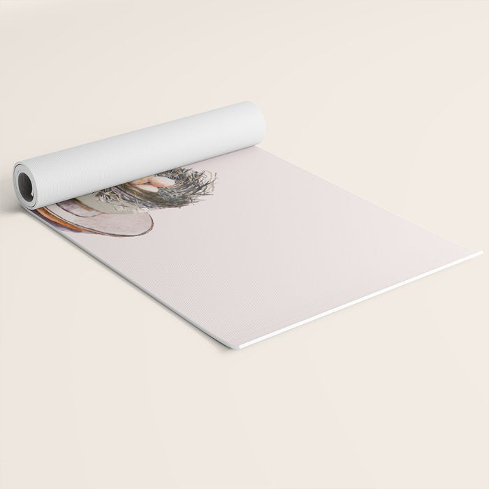 Bird nest in a teacup Yoga Mat Gallery Image 2