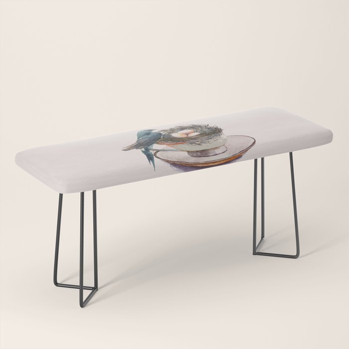 Bird nest in a teacup Bench Gallery Image 1