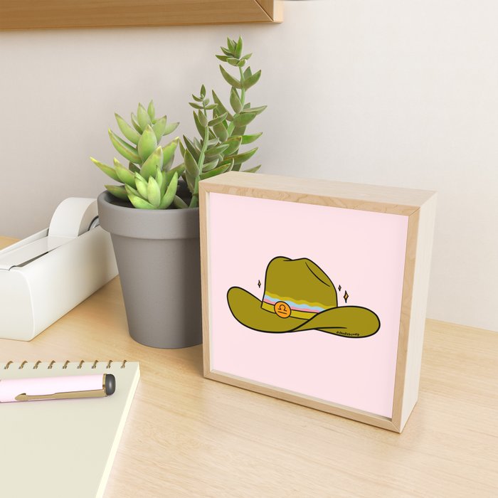 Libra Cowboy Hat Mini Art Print Gallery Image 2