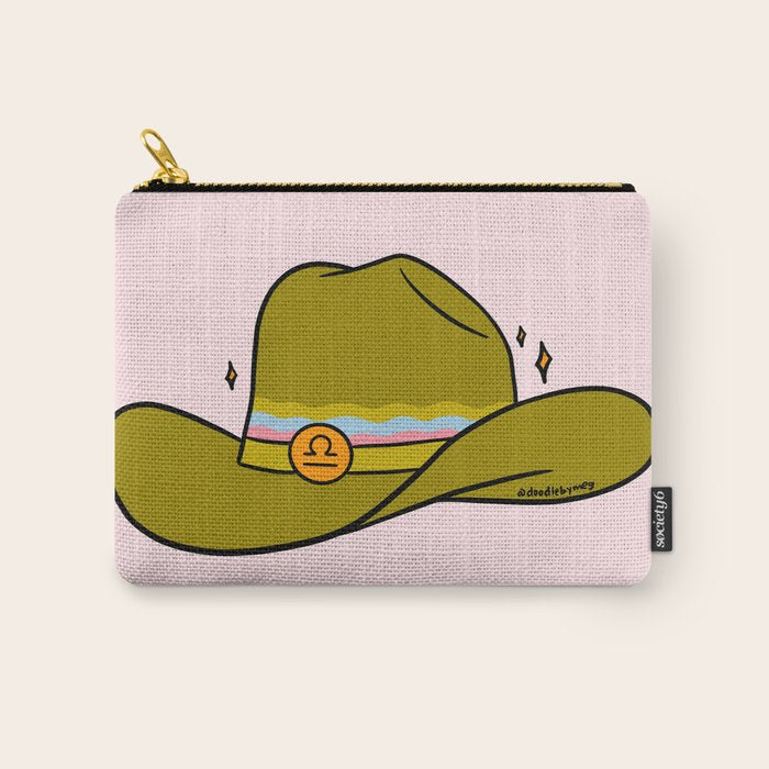 Libra Cowboy Hat Carry All Pouch Gallery Image 1