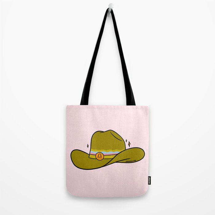 Libra Cowboy Hat Tote Bag Gallery Image 2