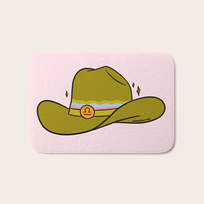 Libra Cowboy Hat Bath Mat Gallery Image 1