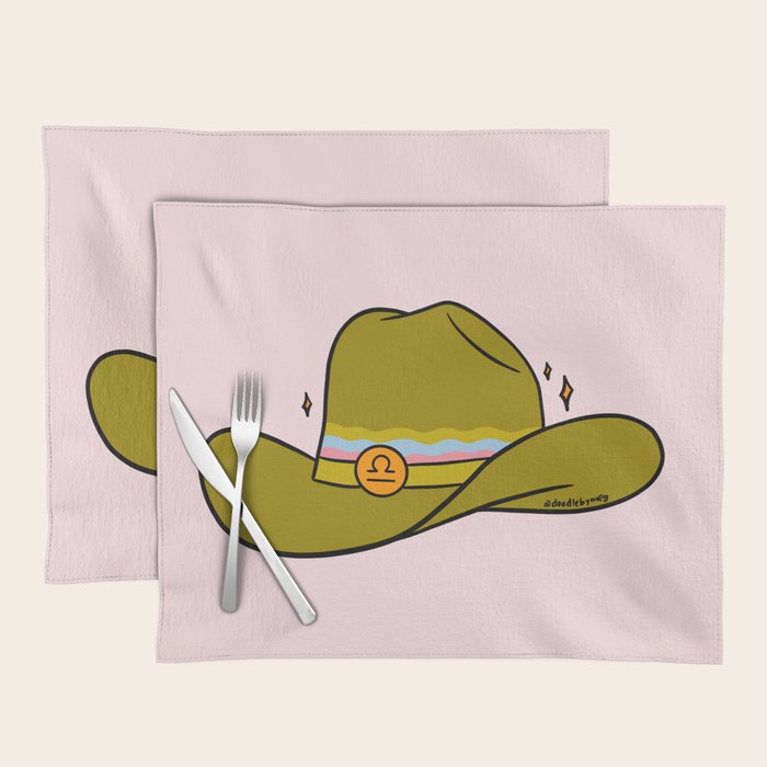 Libra Cowboy Hat Placemat Gallery Image 1