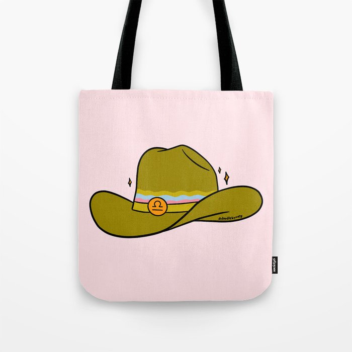 Libra Cowboy Hat Tote Bag Gallery Image 1