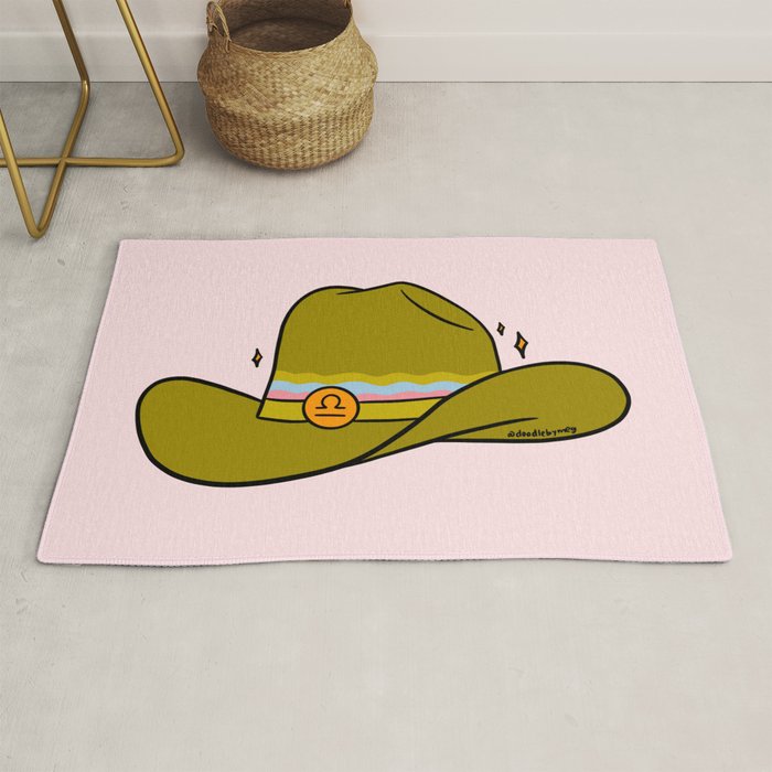 Libra Cowboy Hat Rug Gallery Image 1