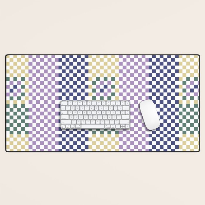 Bold colors block grid A Desk Mat Gallery Image 1