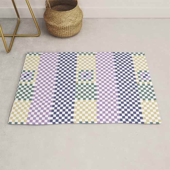 Bold colors block grid A Rug Gallery Image 1
