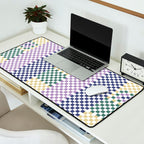 Bold colors block grid A Desk Mat Gallery Image 2