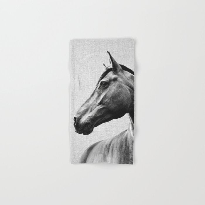 Horses - Black & White 2 Towels Gallery Image 1