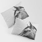Horses - Black & White 2 Pillow Sham Gallery Image 3