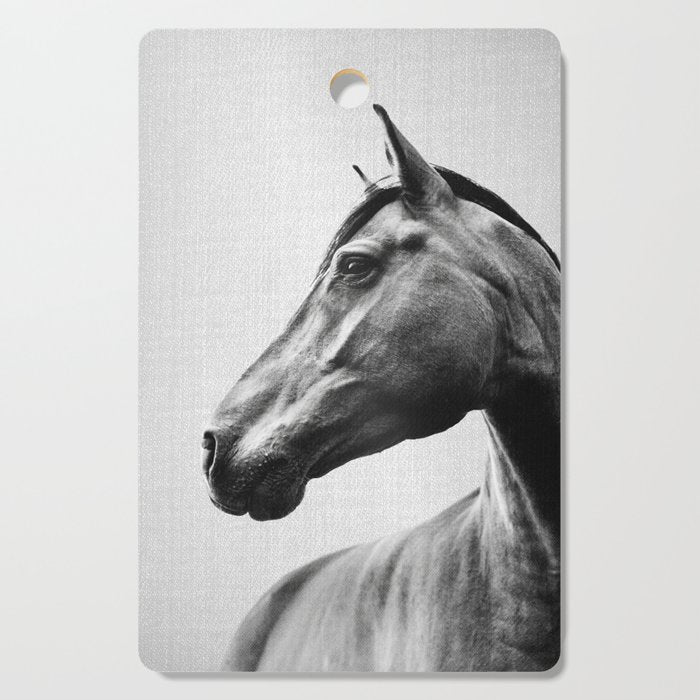 Horses - Black & White 2 Cutting Board Gallery Image 1