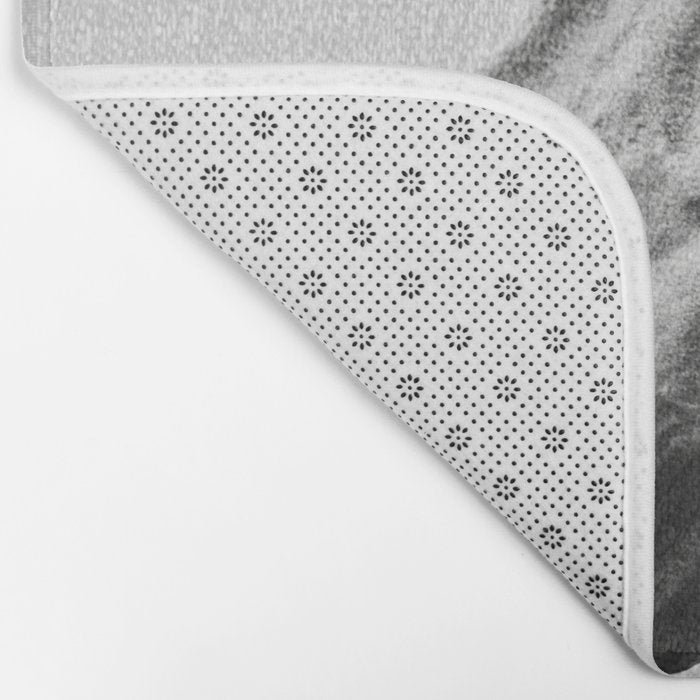 Horses - Black & White 2 Bath Mat Gallery Image 2