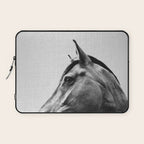 Horses - Black & White 2 Laptop Sleeve Gallery Image 1