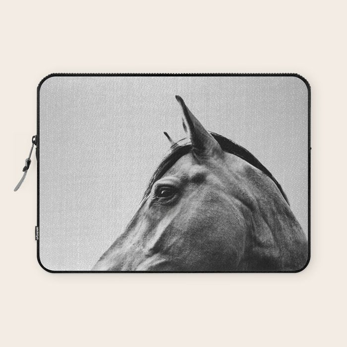 Horses - Black & White 2 Laptop Sleeve Gallery Image 1