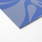 Mod Swirl Retro Abstract Pattern Blue Welcome Mat Gallery Image 2