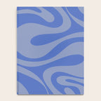 Mod Swirl Retro Abstract Pattern Blue Notebook Gallery Image 4