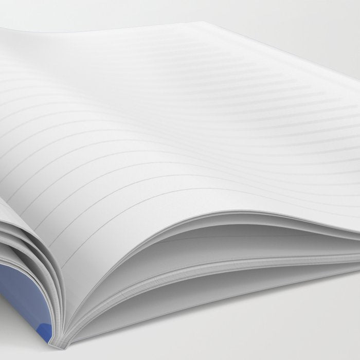 Mod Swirl Retro Abstract Pattern Blue Notebook Gallery Image 2