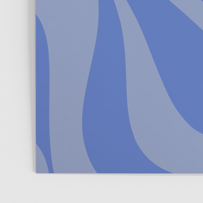 Mod Swirl Retro Abstract Pattern Blue Poster Gallery Image 3