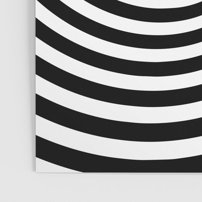 Black And White Op Art Spiral Poster Gallery Image 3
