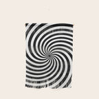 Black And White Op Art Spiral Wall Hanging Gallery Image 1