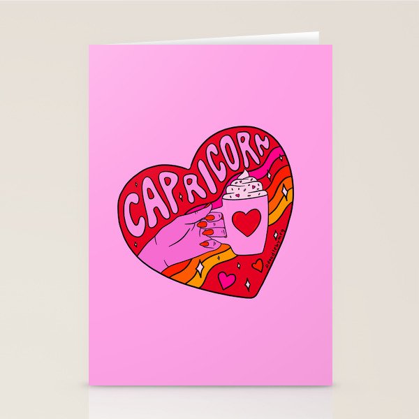 Capricorn Valentine Stationery Card Gallery Image 1