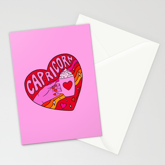 Capricorn Valentine Stationery Card Gallery Image 2
