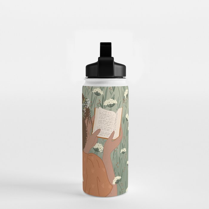 Autumn Meadow with a Good Book Water Bottle Gallery Image 2