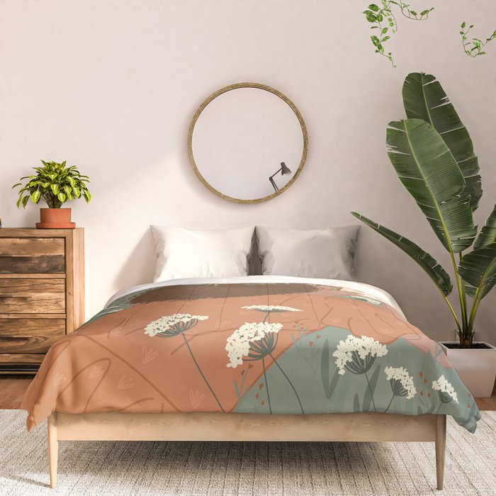 Autumn Meadow with a Good Book Comforter Gallery Image 3