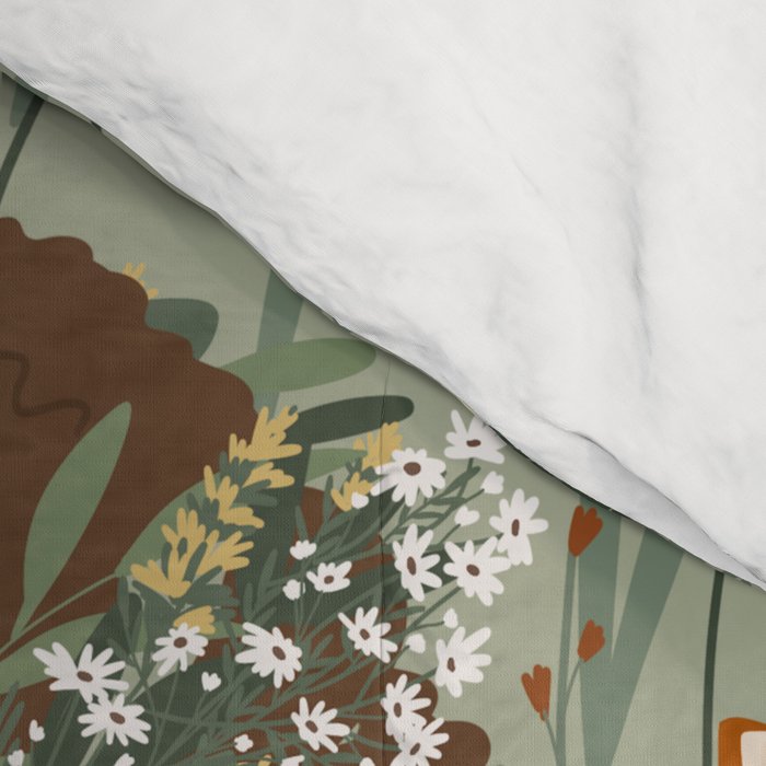 Autumn Meadow with a Good Book Comforter Gallery Image 4