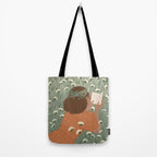 Autumn Meadow with a Good Book Tote Bag Gallery Image 2