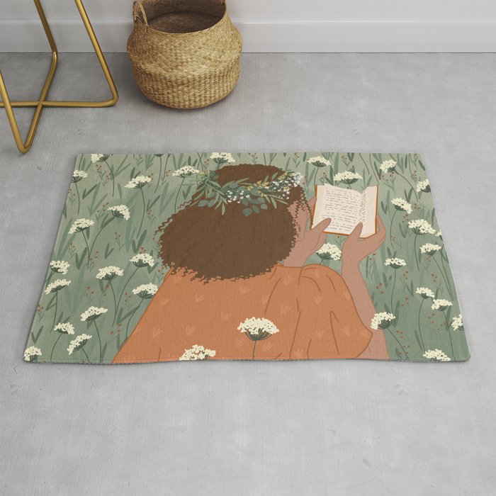 Autumn Meadow with a Good Book Rug Gallery Image 1