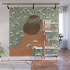 Autumn Meadow with a Good Book Wall Mural Gallery Image 1