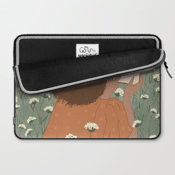 Autumn Meadow with a Good Book Laptop Sleeve Gallery Image 2