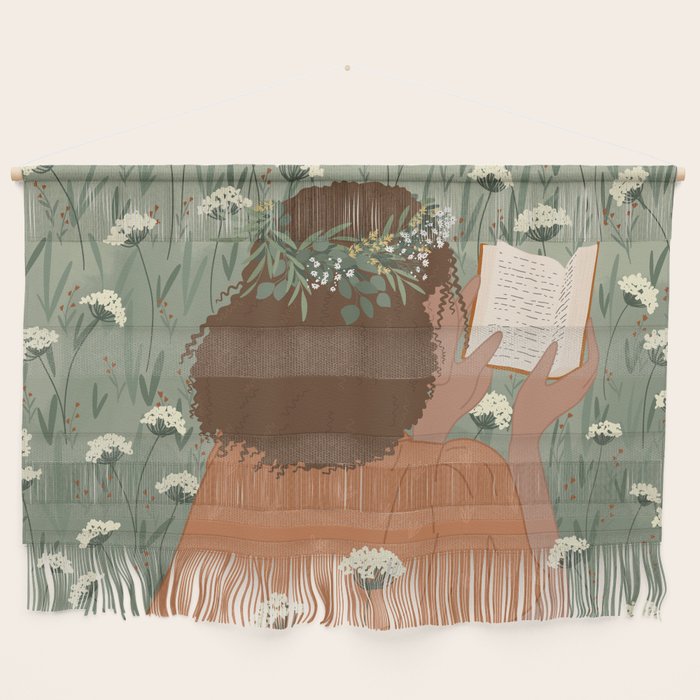 Autumn Meadow with a Good Book Wall Hanging Gallery Image 1