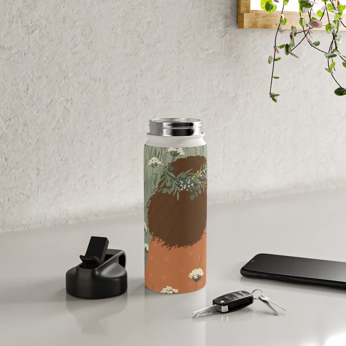 Autumn Meadow with a Good Book Water Bottle Gallery Image 4
