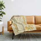 desiderata poem of peaceful living / retro art by surfy birdy Throw Blanket Gallery Image 1
