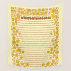 desiderata poem of peaceful living / retro art by surfy birdy Wall Tapestry Gallery Image 4