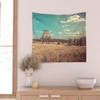 Devil's Tower National Monument Wyoming Wall Tapestry Gallery Image 2