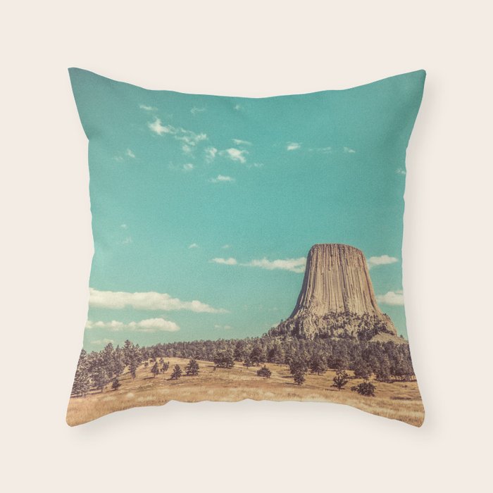 Devil's Tower National Monument Wyoming Throw Pillow Gallery Image 6